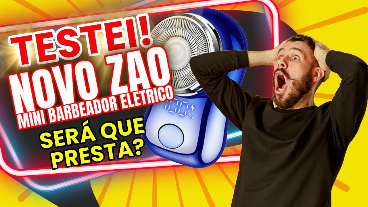 Testei o outro mini barbeador eletrico da Shopee. O NOVO ZAO vale a pena o Hype?