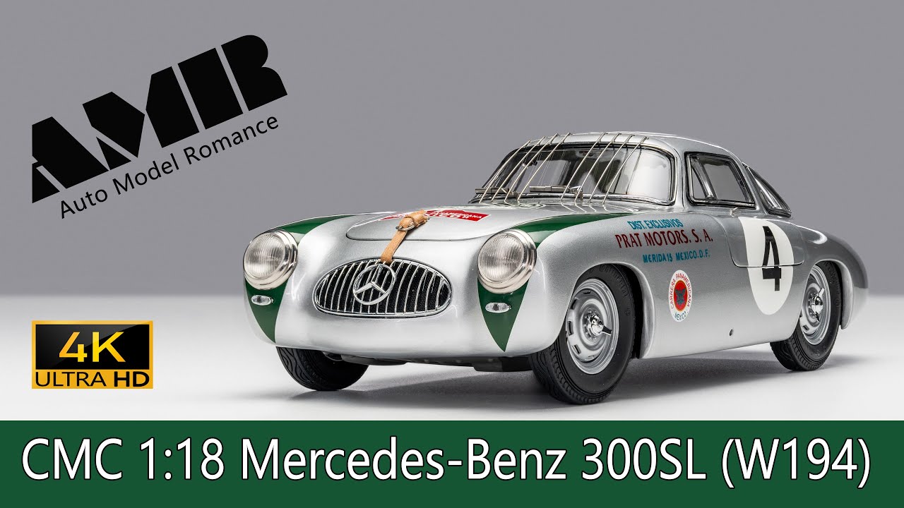 Mercedes Benz 300SL (W194)  / 1:18 CMC car model / 4k video by Auto Model Romance (AMR)