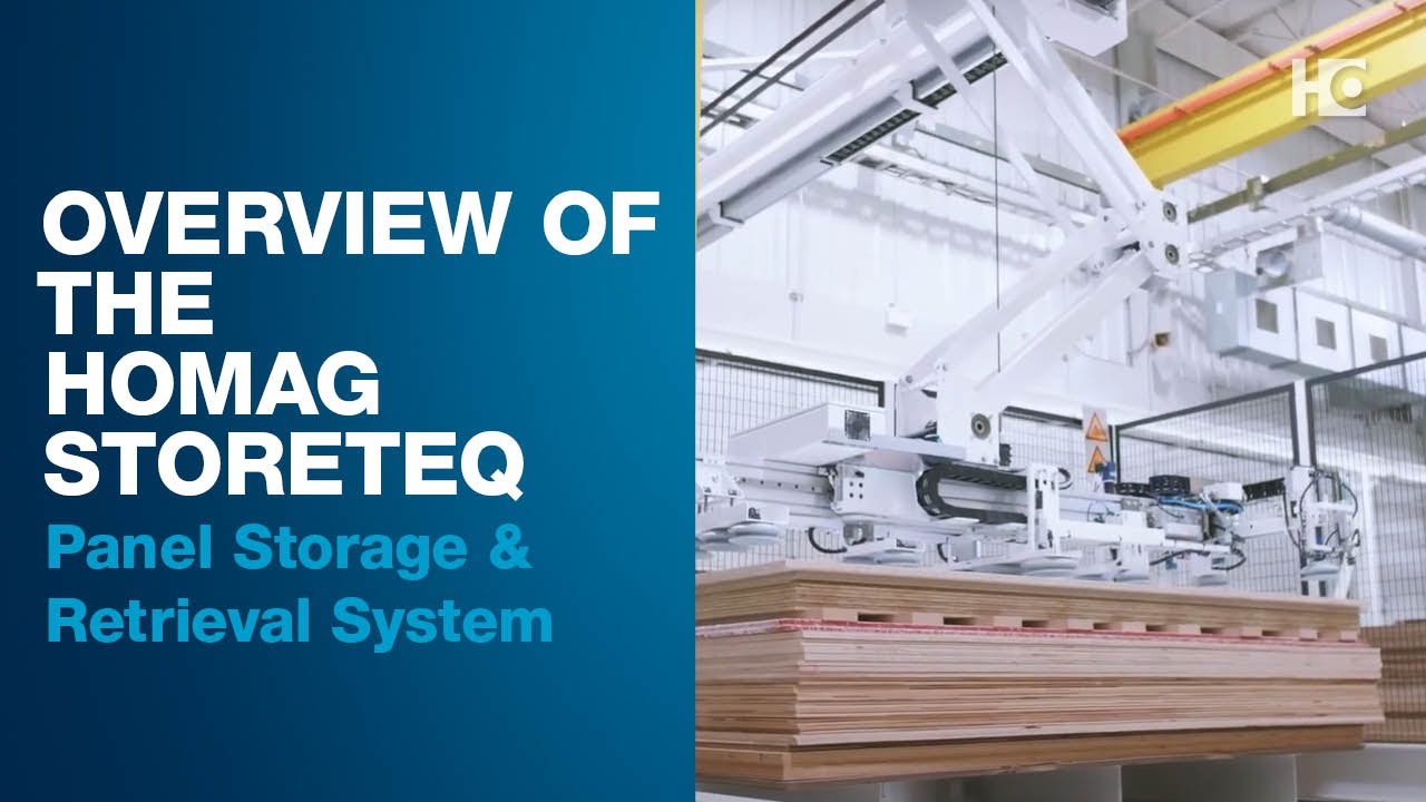 Overview of the HOMAG STORETEQ Panel Storage and Retrieval System