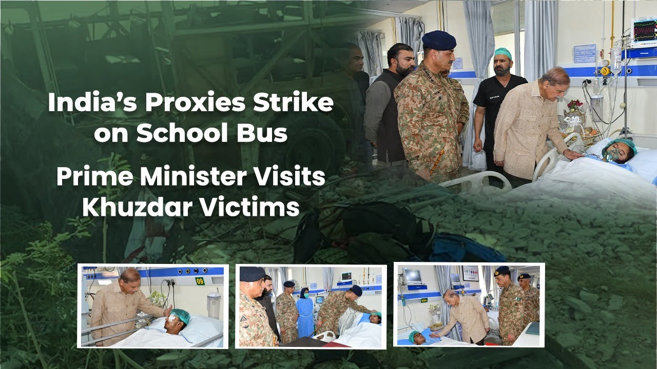 PM Shehbaz Sharif Visits Victims of Khuzdar Terror Attack