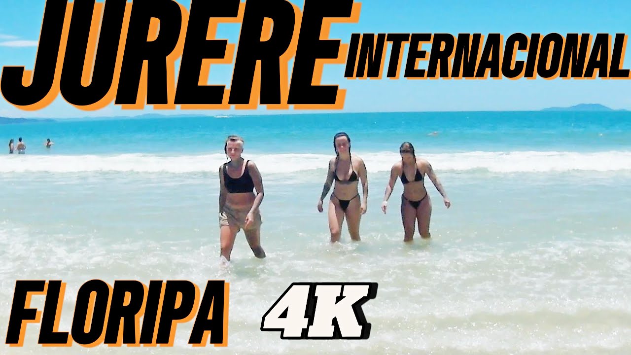 4K  A PRAIA DE JURER&Ecirc; INTERNACIONAL em FLORIPA no dia de NATAL. #praia #beach #floripa