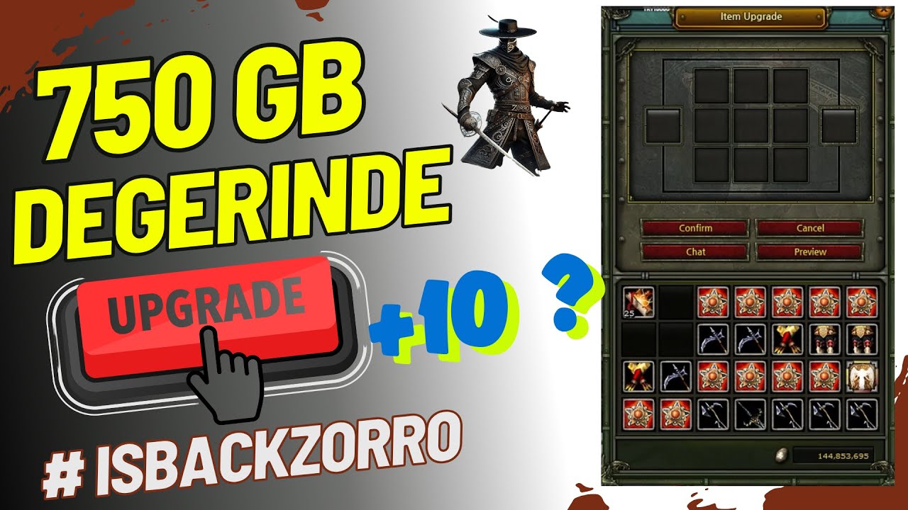 isBackzoRRo | 750 GB Değerinde +10  Dev Upgrade | AGARTHA |