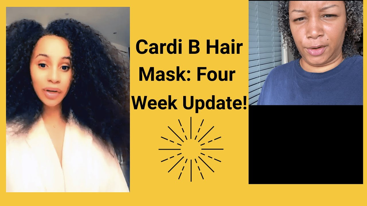 CARDI B HAIR MASK: FOUR WEEK UPDATE! (Skip to 7:35 for Final Thoughts/Pros and Cons)