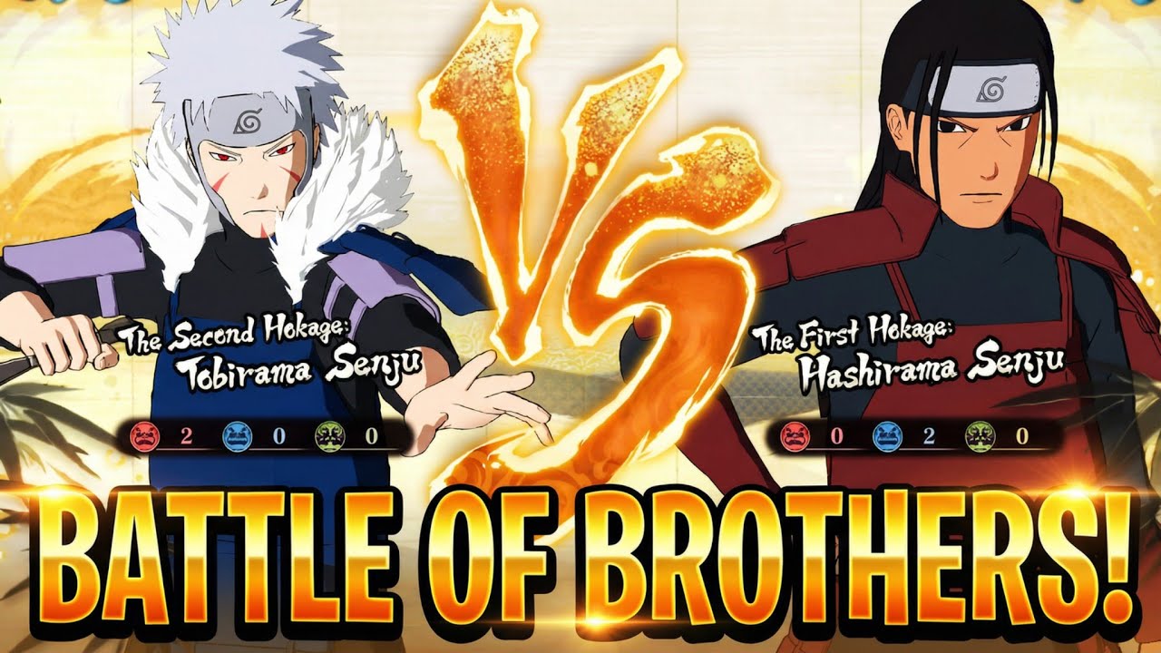 Hashirama vs Tobirama in a Battle of Brothers!