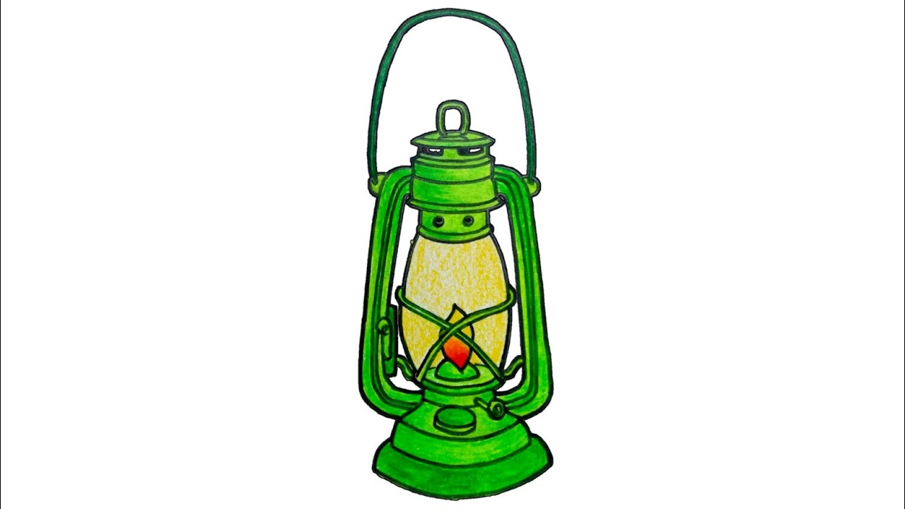 Hariken Drawing / how to draw Lantern step by step / খুব সহজে হারিকেন আকা শিখ