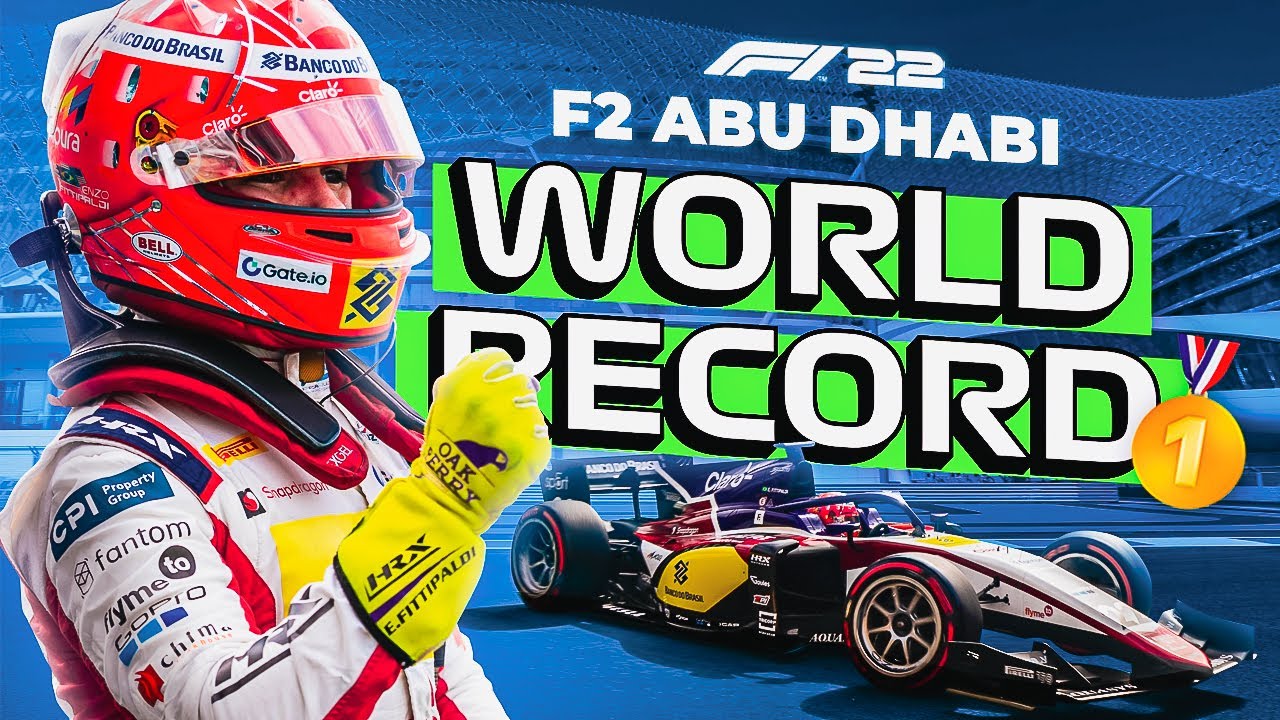 COMO estou me PREPARANDO pra ABU DHABI?! F2 World Record no F1 22 (1'32'422)