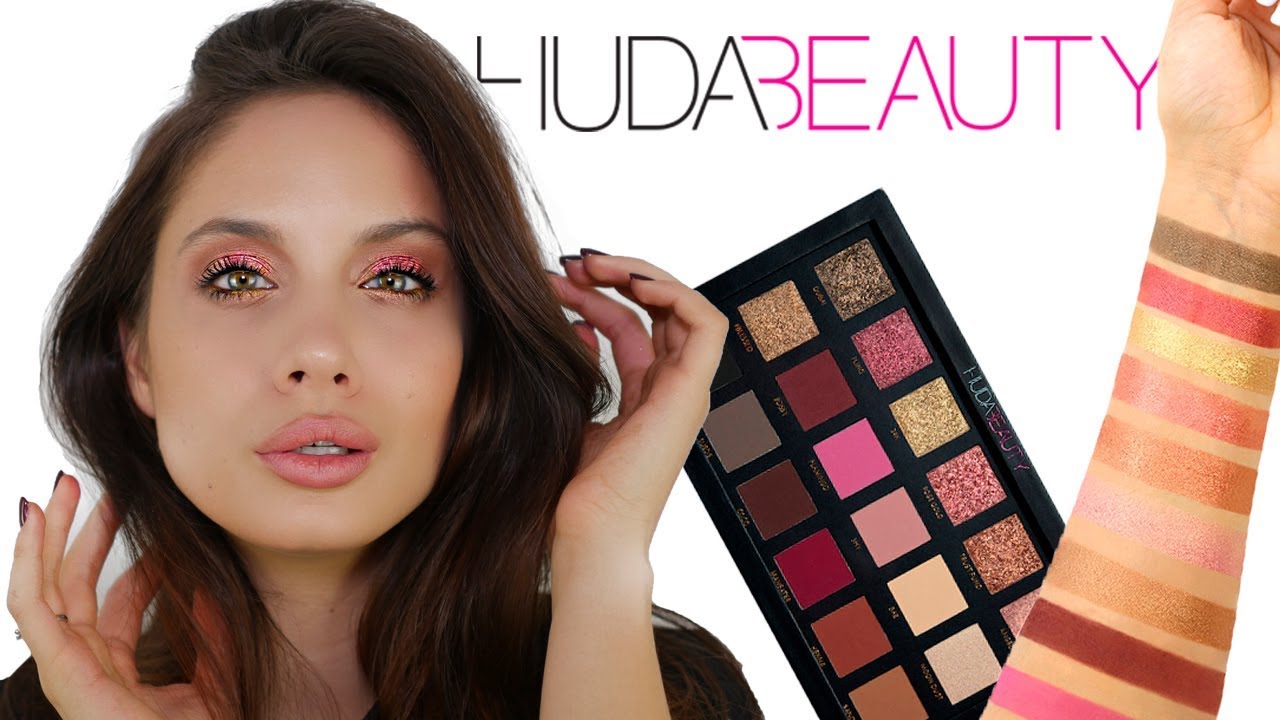 ОБЗОР И МАКИЯЖ ПАЛЕТКОЙ HUDA BEAUTY + СВОТЧИ