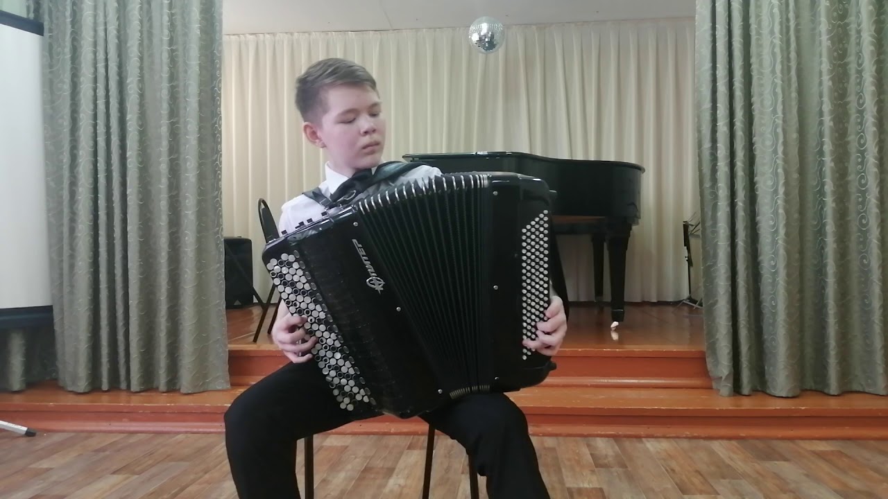 Пичугин Дамир, 14 лет, 1) Г. Шендерёв «Русская сюита», 2) т.н.п. «Залида» обр. Р. Валеев