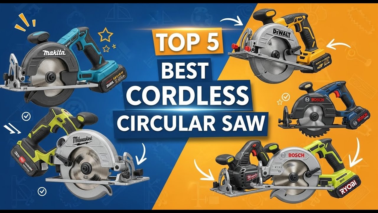 ✅Top 5 Best Cordless Circular Saw 2025 - Best Cordless Circular Saw Review