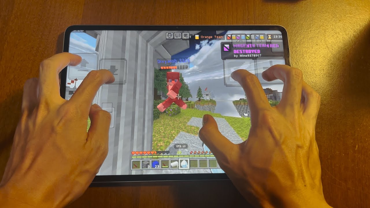 Hive Bedwars Mobile Handcam COMMENTARY Pro Gameplay