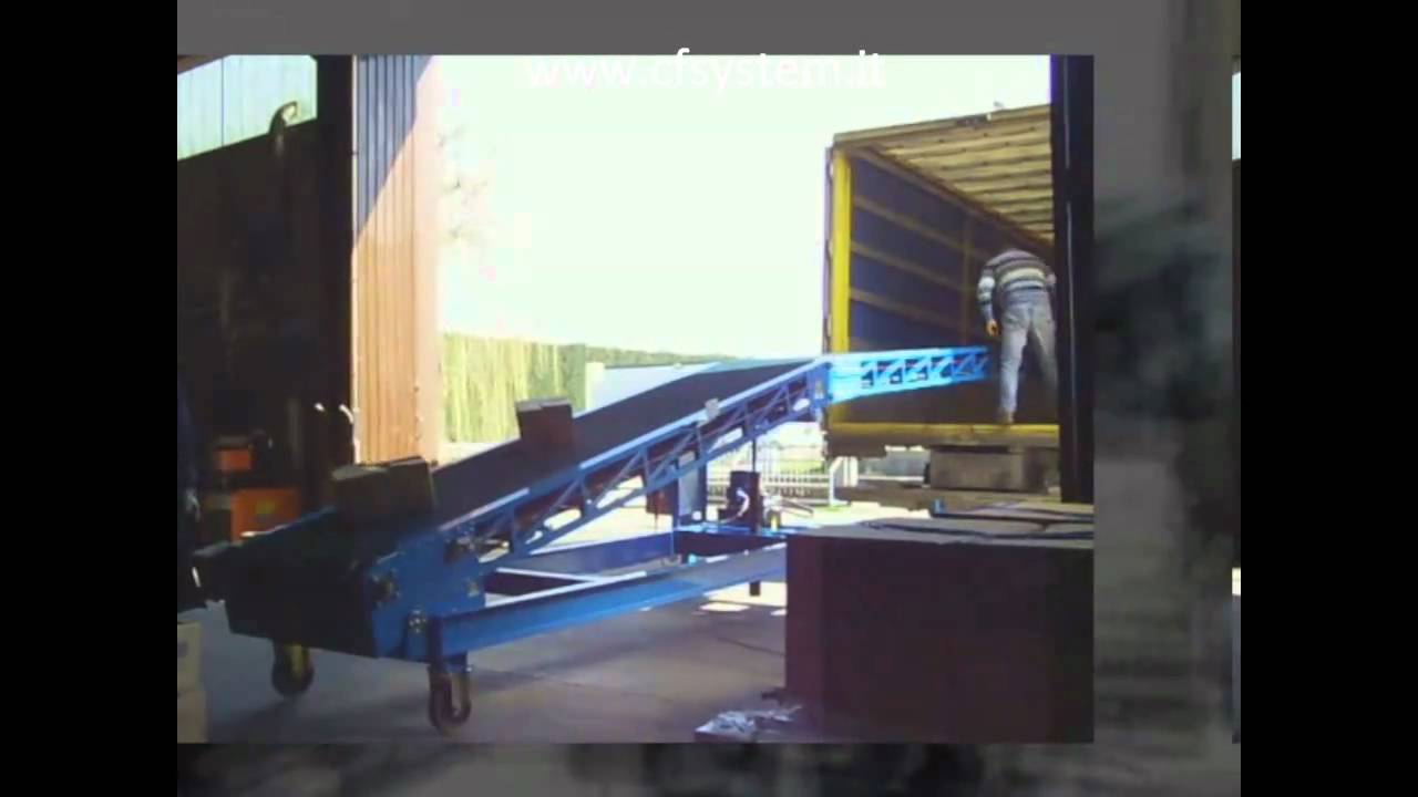 Nastro trasportatore carico scarico camion - Load Unload tracks