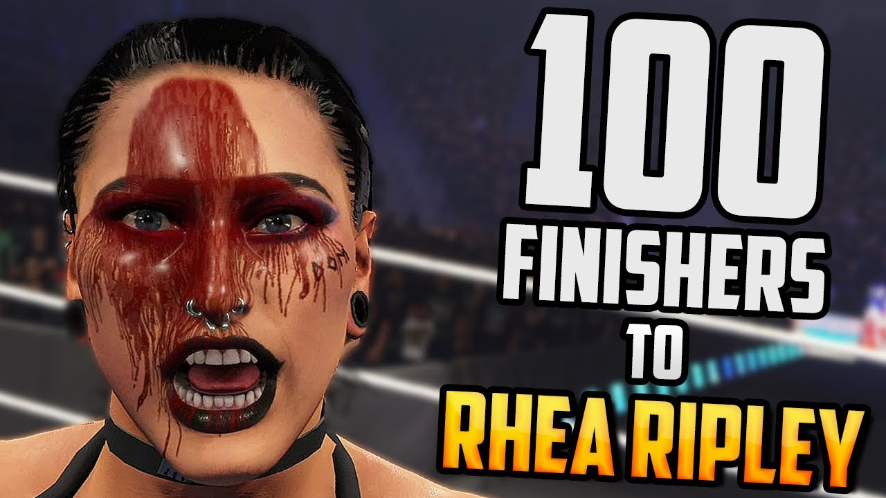 100 Finishers to Rhea Ripley in WWE 2K23 !!!