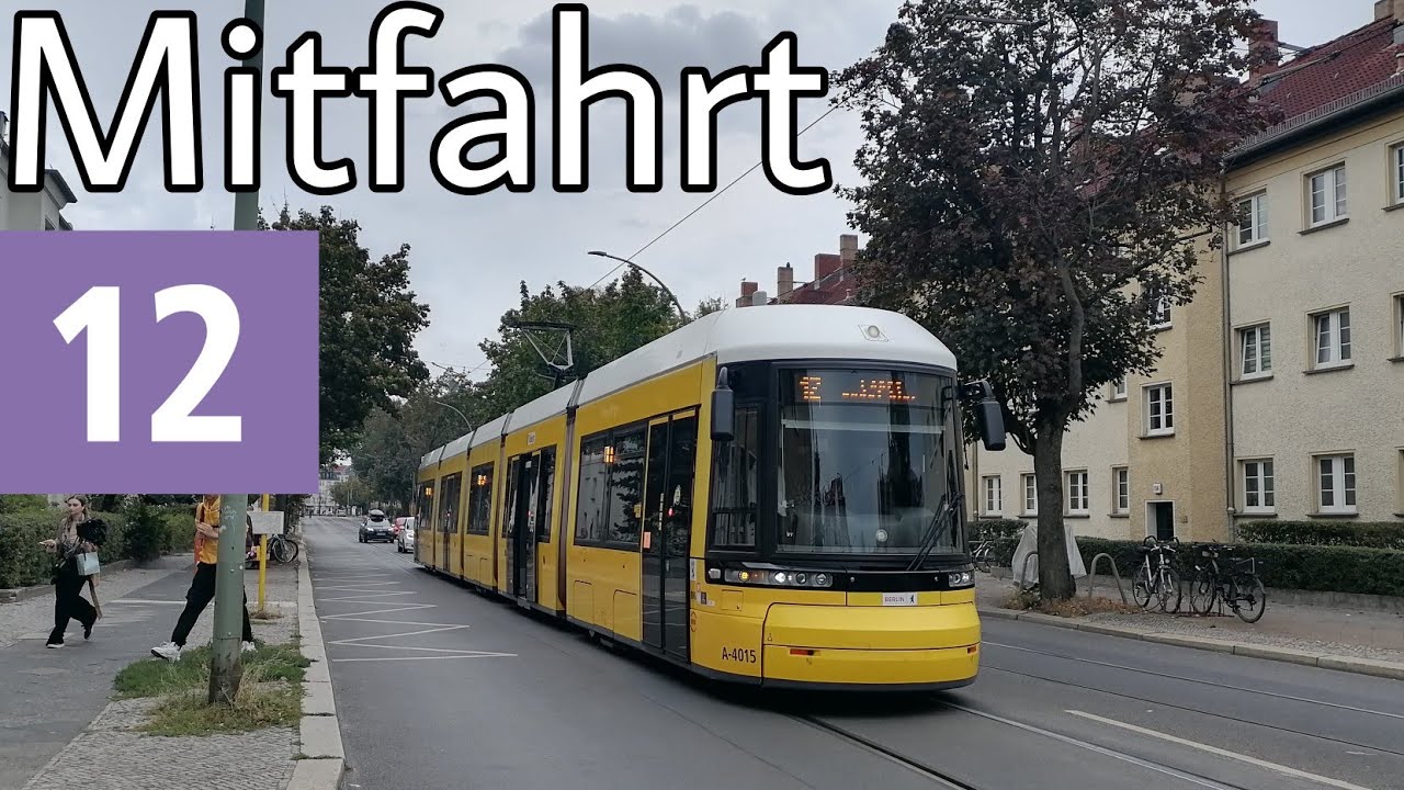 Straßenbahn Berlin | Mitfahrt | F6Z | Linie 12 | Pasedagplatz - Am Kupfergraben