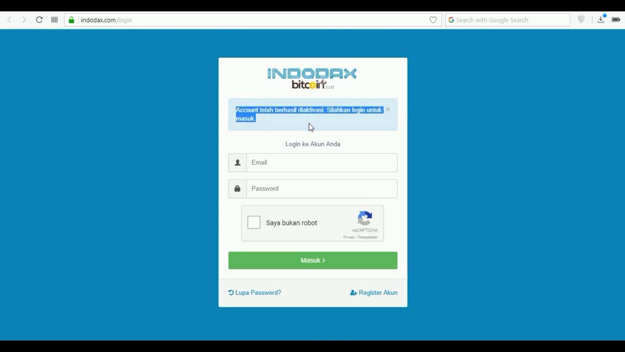 GORAIDEN   Cara Daftar & Deposit IDR di Indodax