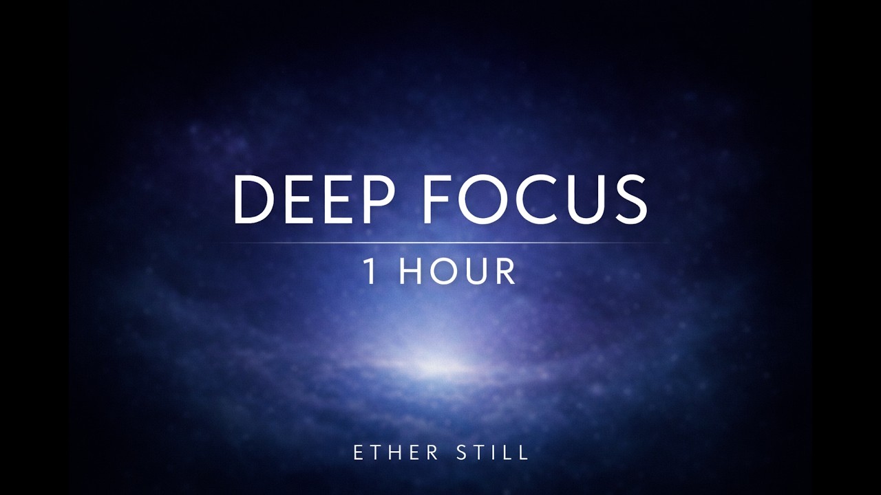 1 Hour Deep Focus Ambient | Minimal Dark Study Music for Concentration