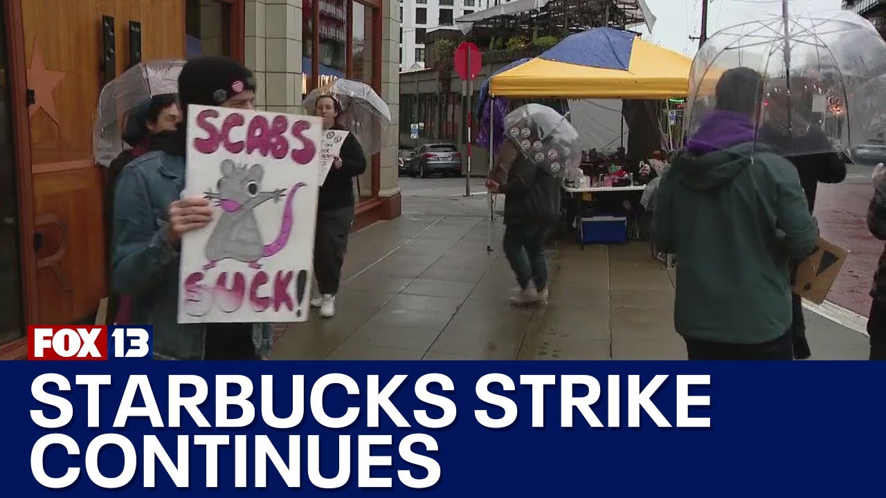 Day 5 of Starbucks barista strike, company responds | FOX 13 Seattle