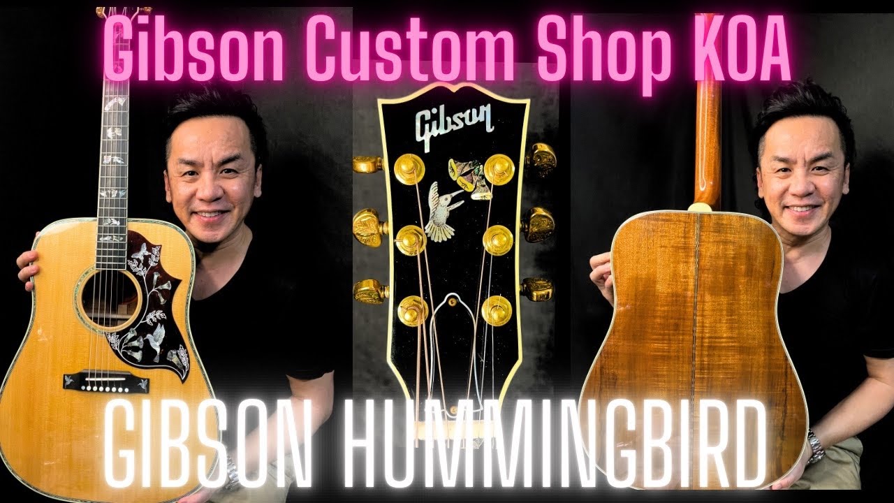 CUSTOM GIBSON HUMMINGBIRD KOA @HeirloomsMusicSingapore @35guitaravenue71 