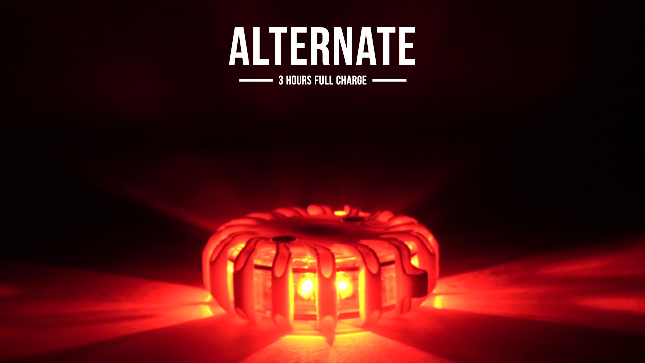 Dual Color LED Road Flare Operating Modes