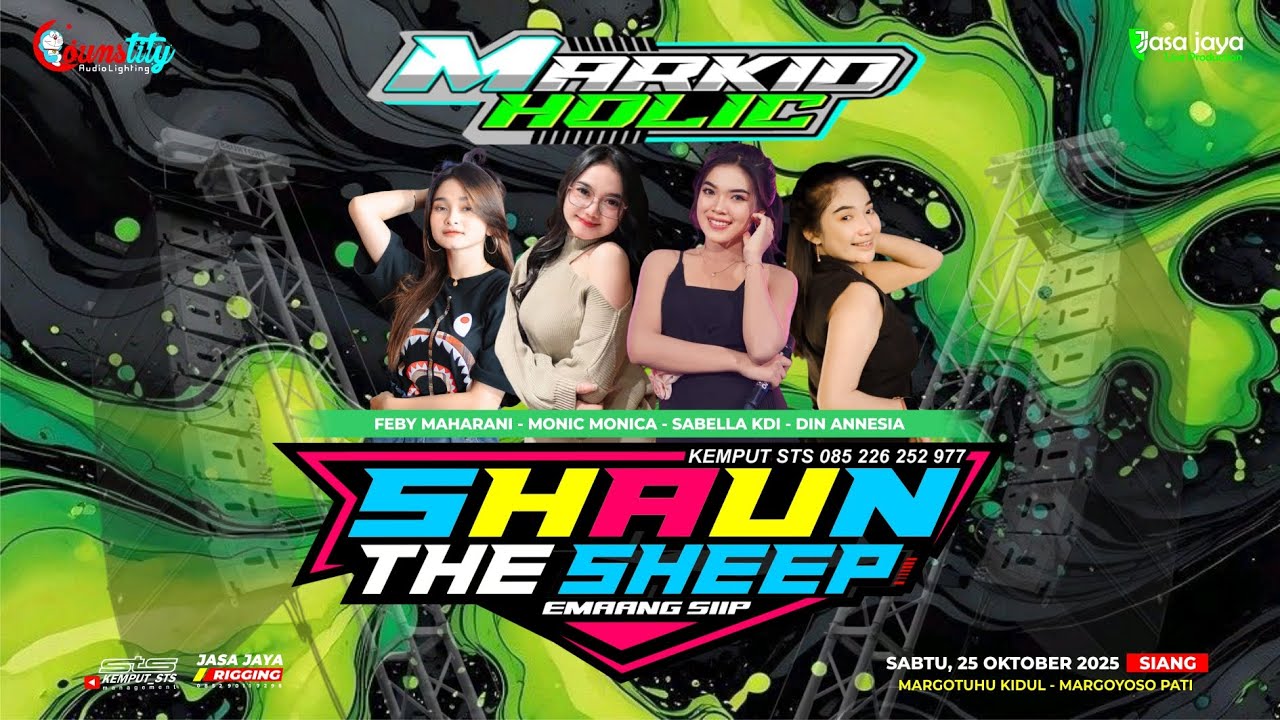 LIVE SHAUN THE SHEEP - HAPPY PARTY MARKID HOLIC - MARGOTUHU KIDUL MARGOYOSO PATI | COUNSTITY AUDIO