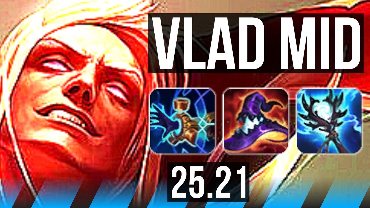 VLADIMIR vs AKALI (MID) | 70% winrate, Legendary | KR Grandmaster | 25.21
