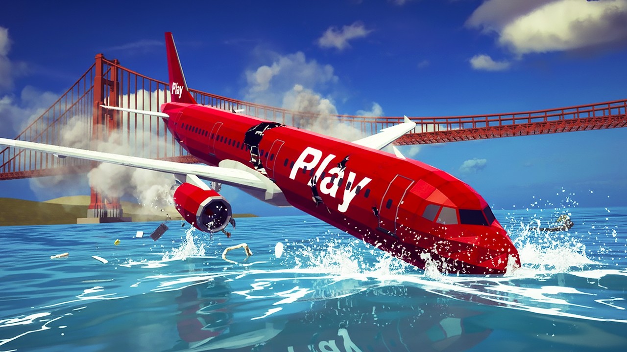 Aircraft Crashes on Aircraft Carriers and Emergency Water Landings - Besiege