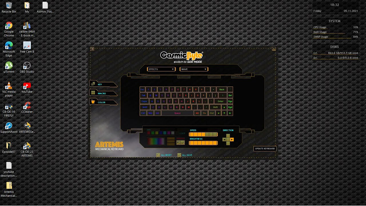 COSMIC BYTE CB GK 23 ARTEMIS SOFTWARE DOWNLOAD & INSTALLATION TUTORIAL FOR THIS MECHANICAL KEYBOARD