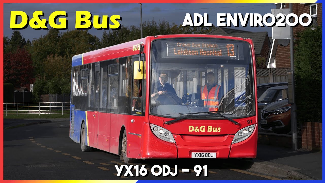 *SQUEALING TURBO* 91 - YX16 ODJ ADL E200 | Route 12 | D&G Bus