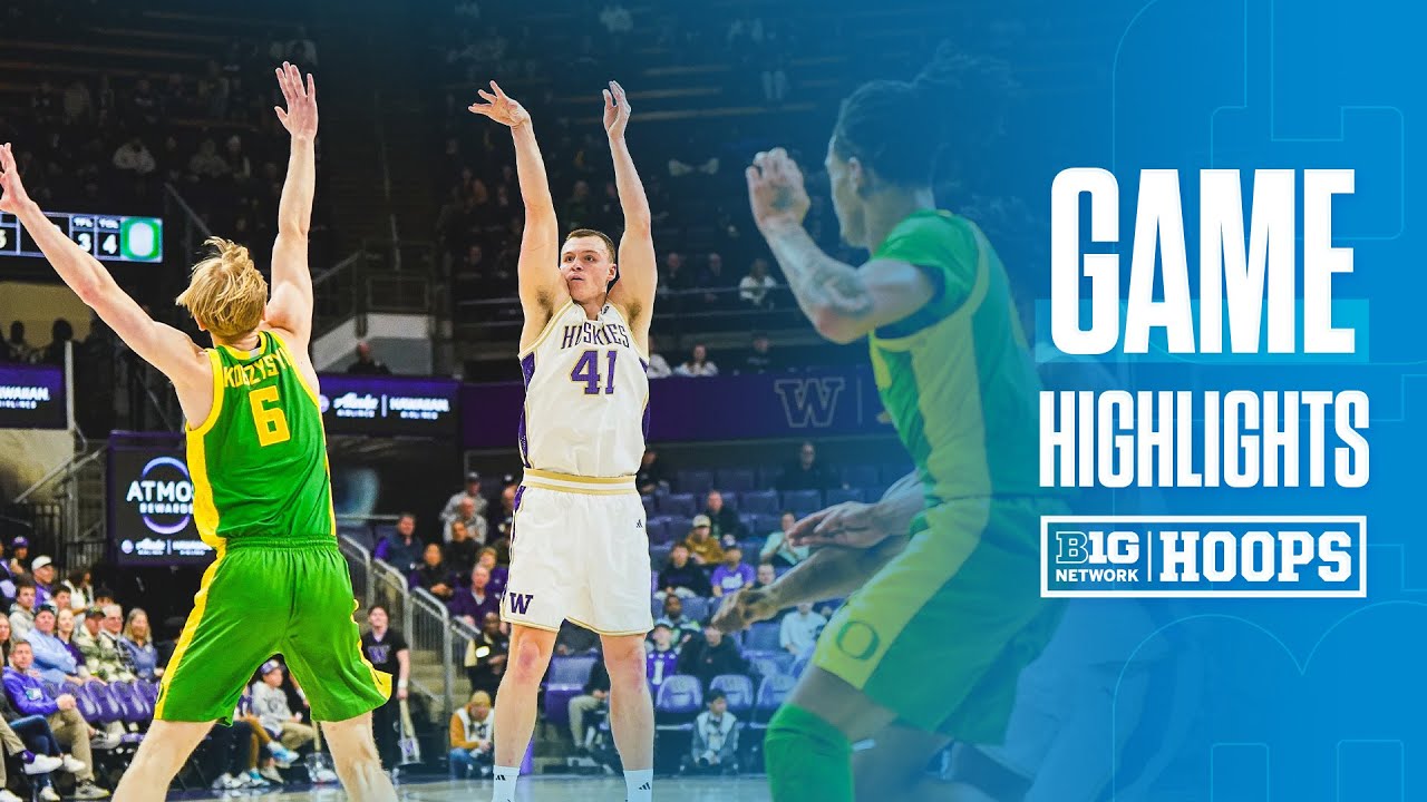 Oregon at Washington | HIGHLIGHTS | Big Ten Basketball | 01/25/2026
