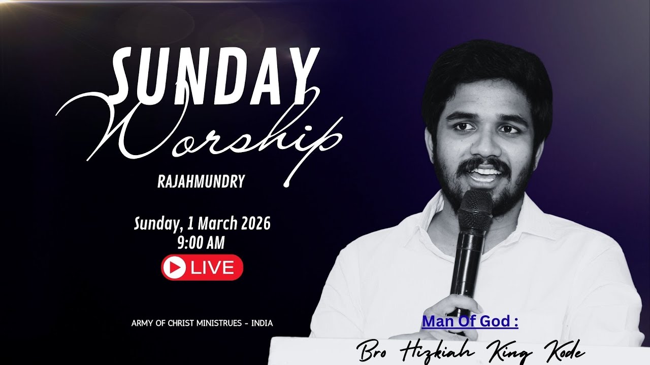 SUNDAY WORSHIP LIVE #hizkiahkode #armyofchrist #sundayworship #live