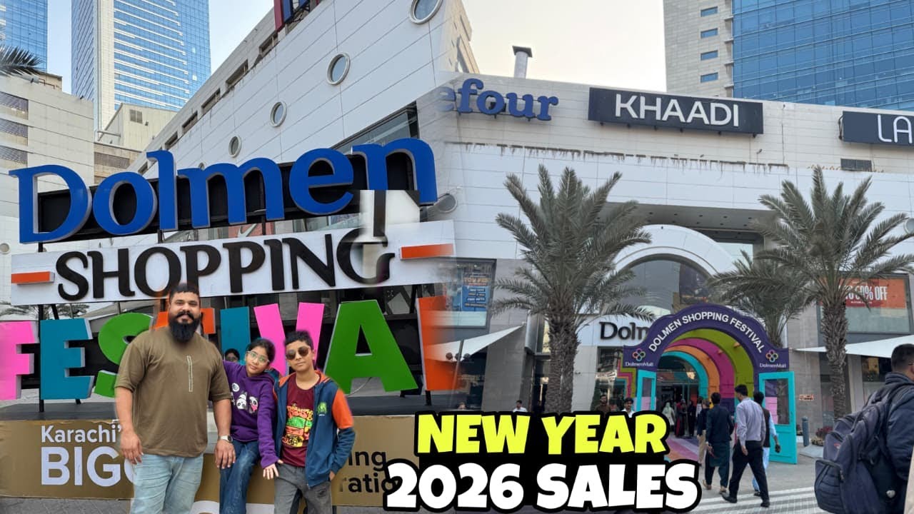 New Year 2026 || Dolmen Mall Clifton Shopping Festival Karachi Pakistan 🇵🇰 