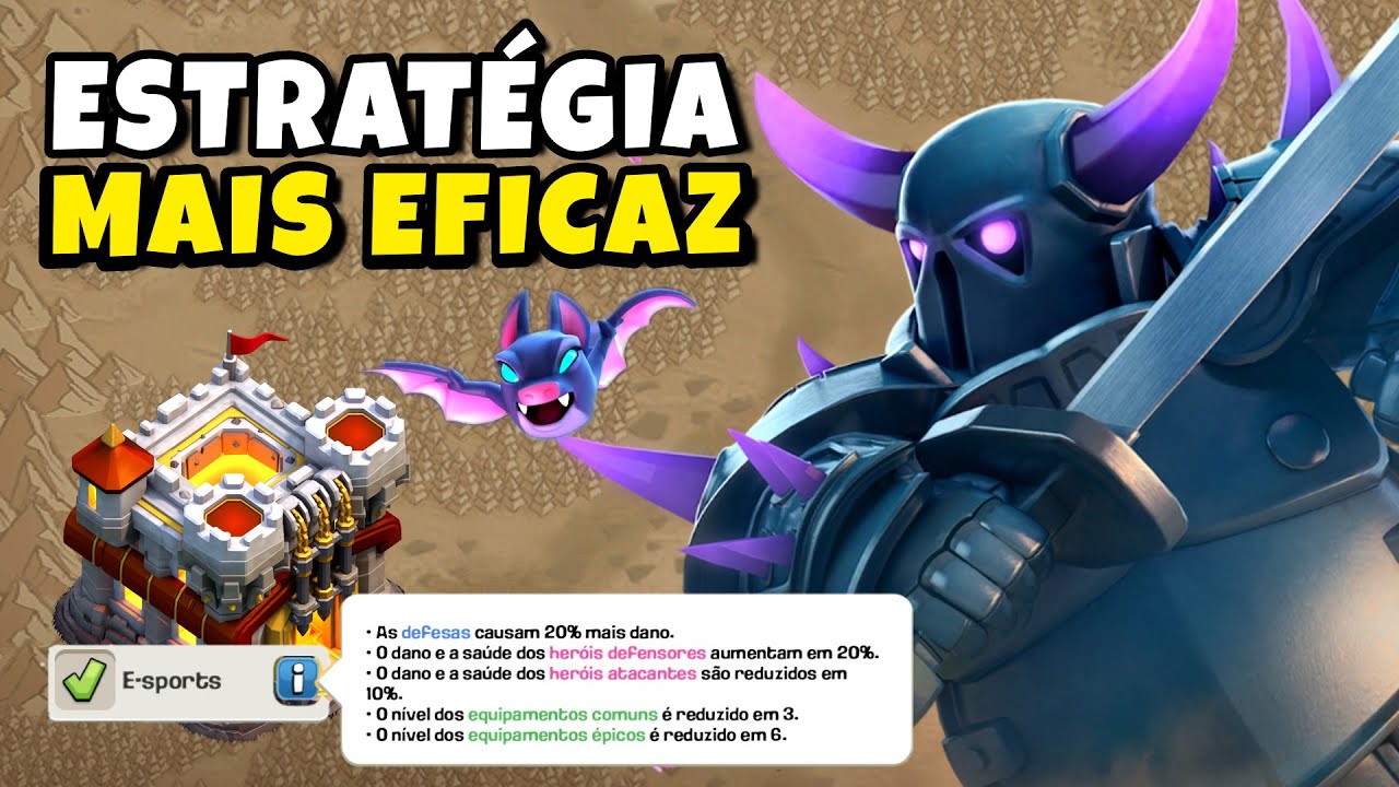ATAQUE MAIS EFICAZ NO MODO E-SPORTS PARA CV11 | Clash Of Clans
