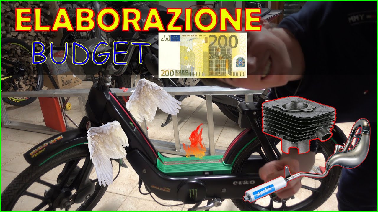 FAR VOLARE UN CIAO CON 200€?! ELABORAZIONE COMPLETA CIAO PIAGGIO
