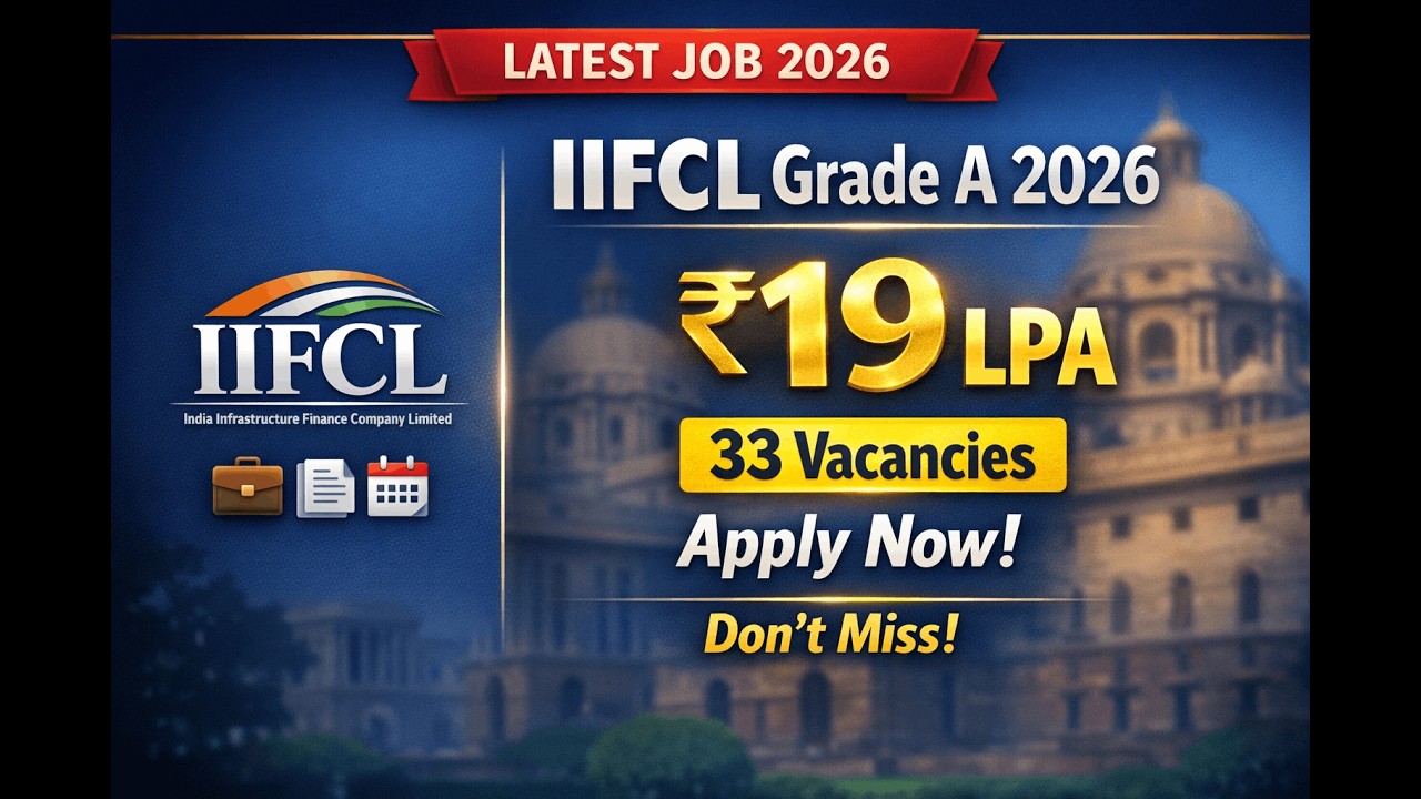 IIFCL Assistant Manager 2026 Notification Out | 33 Vacancies | Salary ₹19 LPA #iifcl #notification