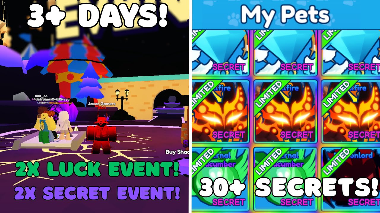 I Hatched Shadow Egg for 3+ Days With LUCK + SECRET EVENT & Got 30+ SECRETS in BGSI!