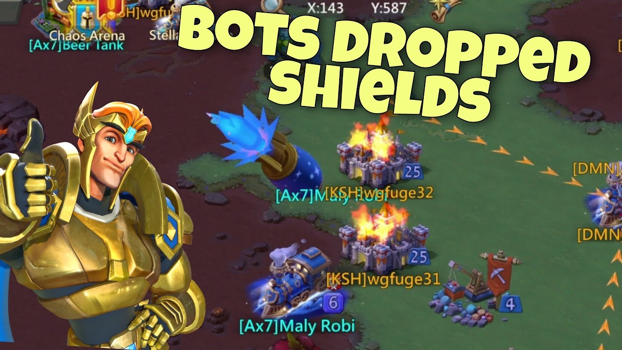 Lords Mobile - A lot of SOLO meat. Around 50m free kills. Bots lost shields