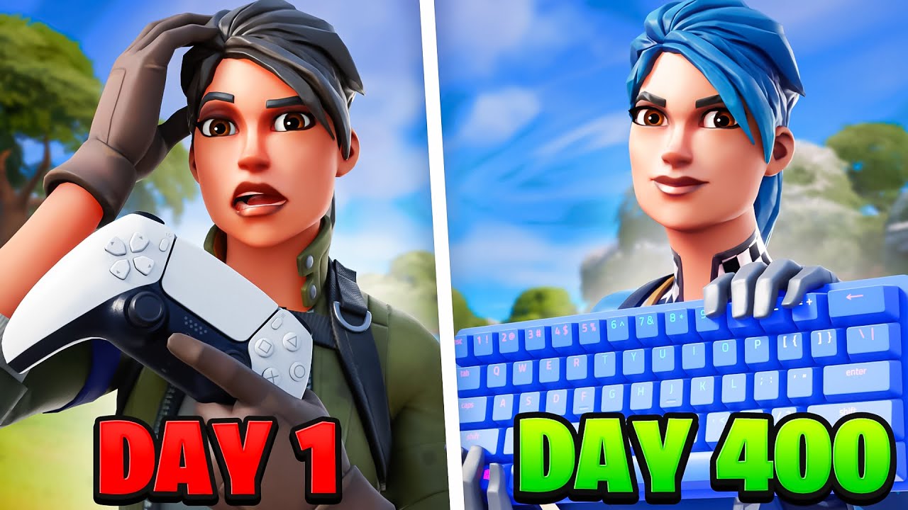My 400 Day Fortnite CONTROLLER to KEYBOARD and MOUSE Progression&hellip;