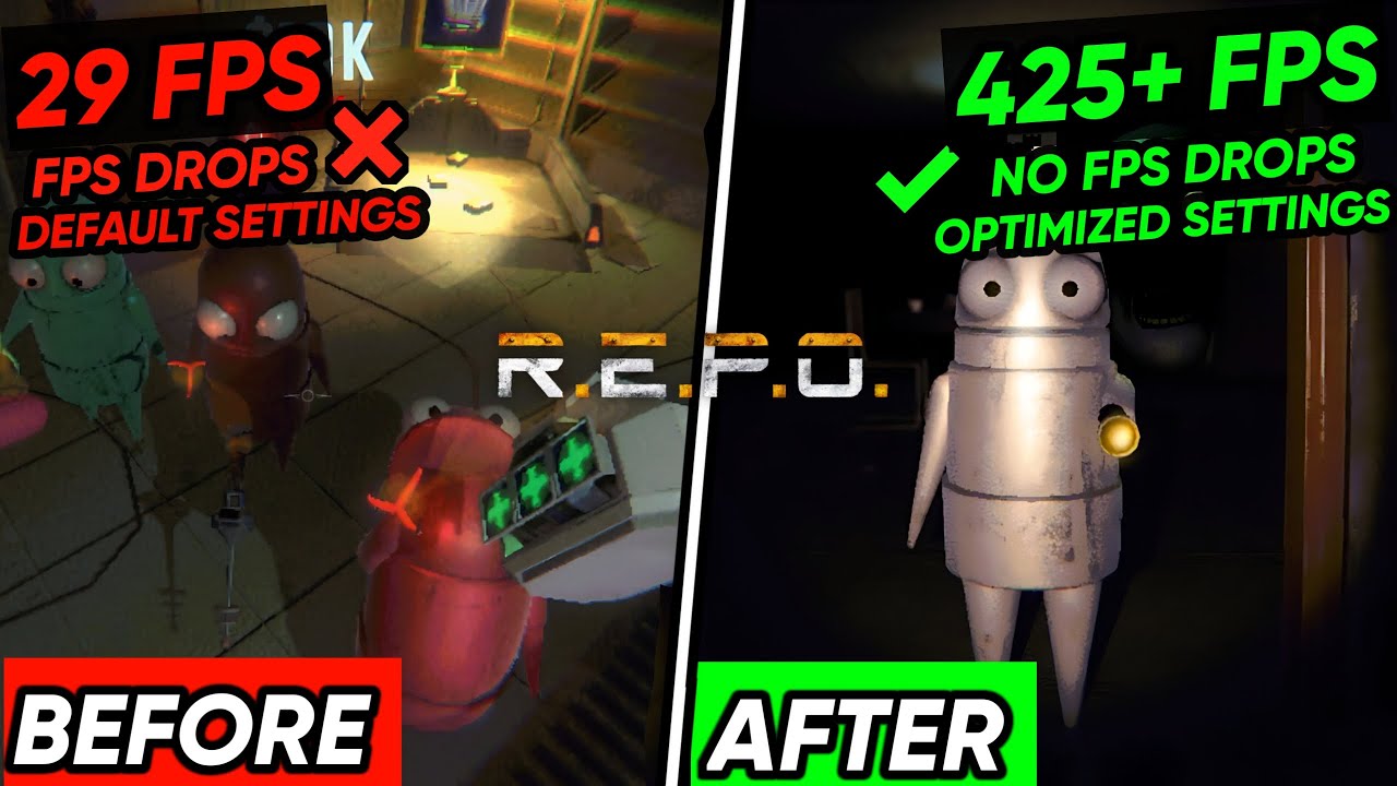 REPO OPTIMIZATION Guide - BOOST FPS, Fix Lag & Fix FPS Drops on ANY PC📈 / Best Settings!✅