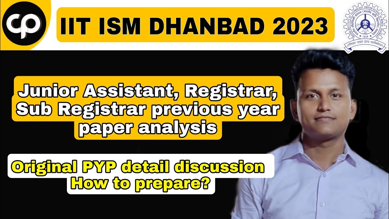 iit ism dhanbad junior assistant, and technician , previous year paper 2023 #iitdhanbad #iitroorkee