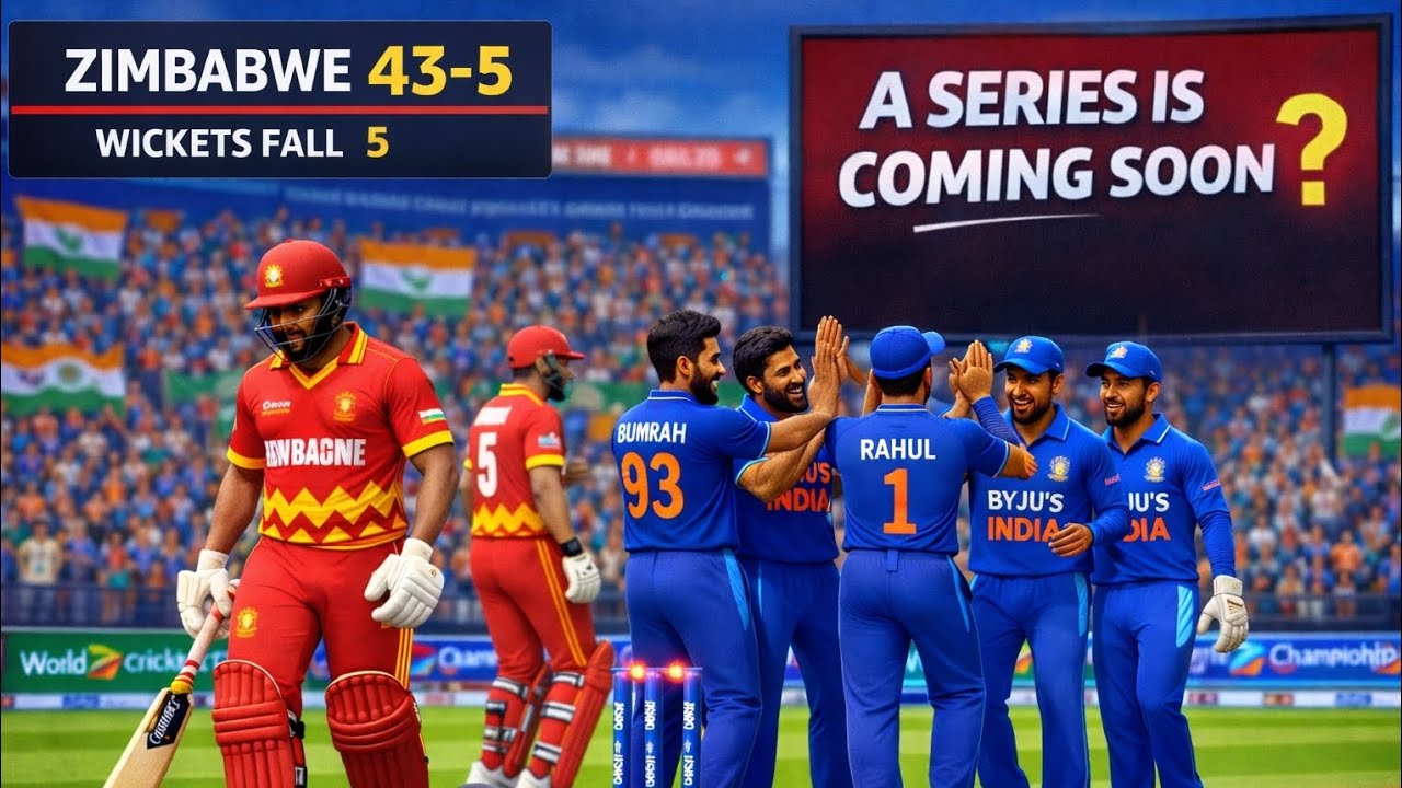 😱🔥 Thriller Cricket Match Between India Vs Zimbabwe 🥶 l Zimbabwe Collops At 43 With 5 Wickets😲#9
