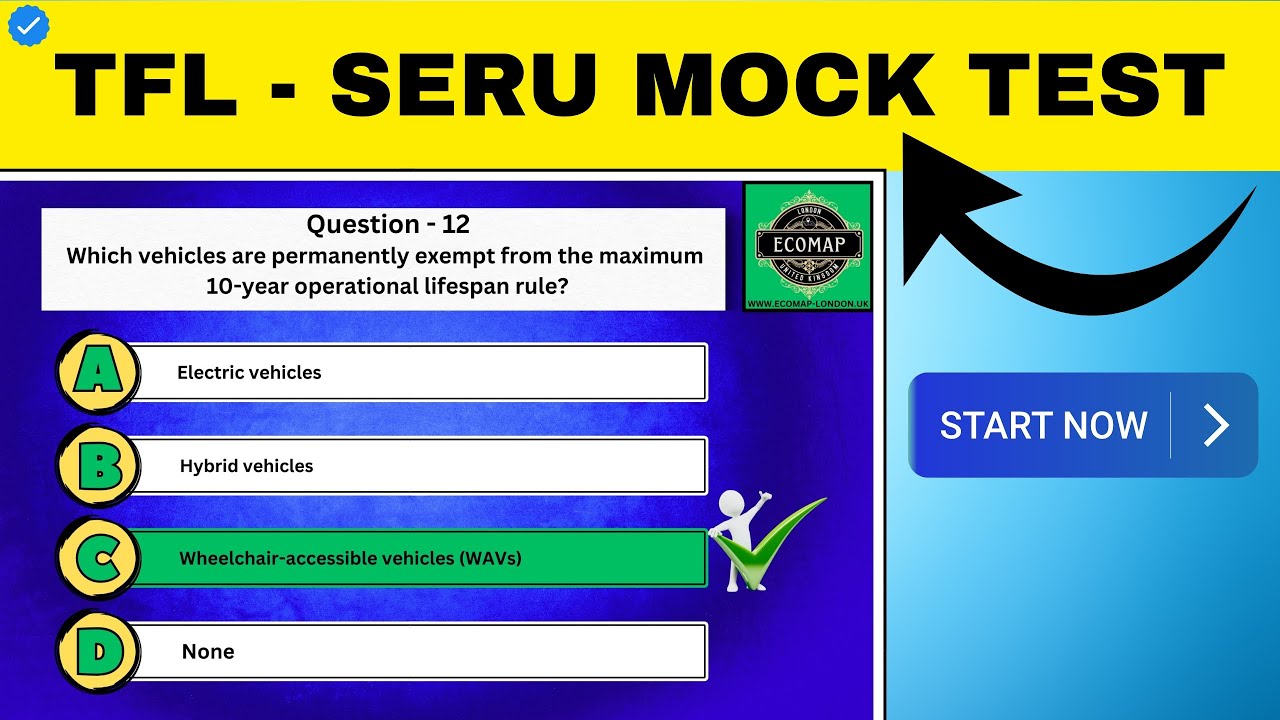 TfL SERU Mock Test Training - TFL SERU Assessment FREE Learning Guide (30 Real Practise Questions)