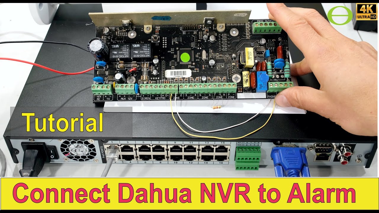 How to connect a Dahua NVR to your alarm as a zone - IDS alarm - with tutorial