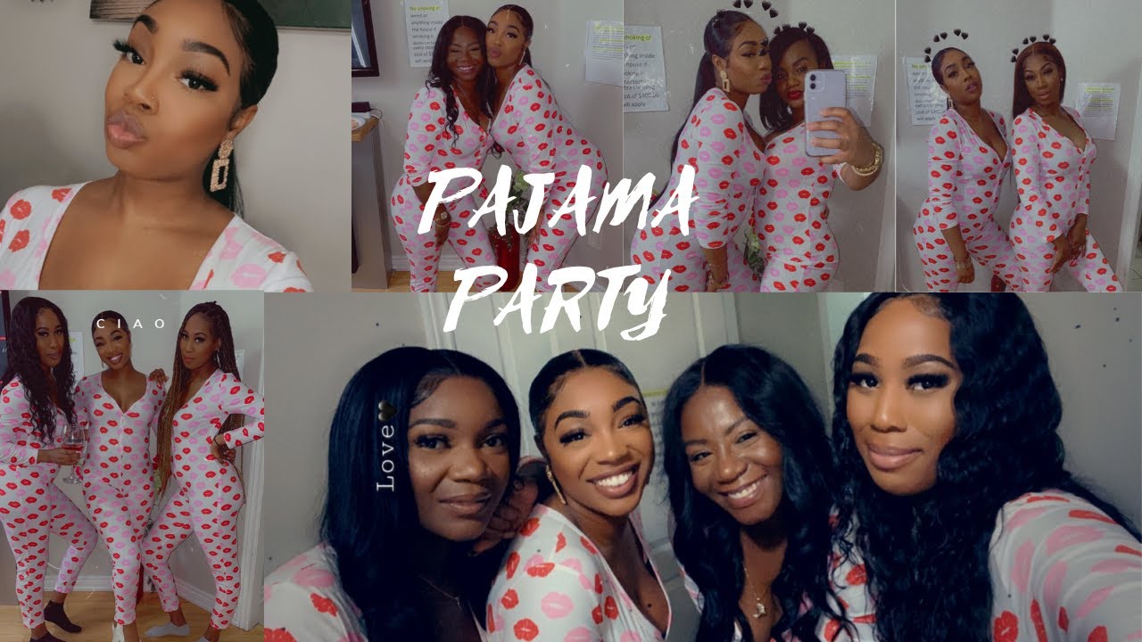 PAJAMA PARTY |  Makeup & Games With The Girls