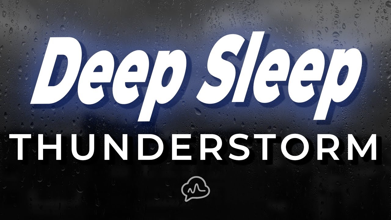 Distant Thunder Rumbles for Deep Sleep - Black Screen - 8hr