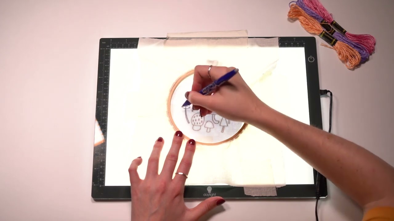 Wafer Lightbox - Transfer an Embroidery Design to Fabric