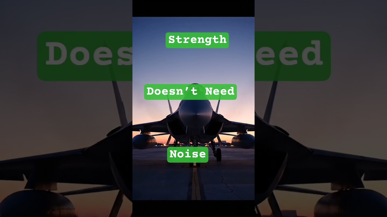 Strength Doesn’t Need Noise