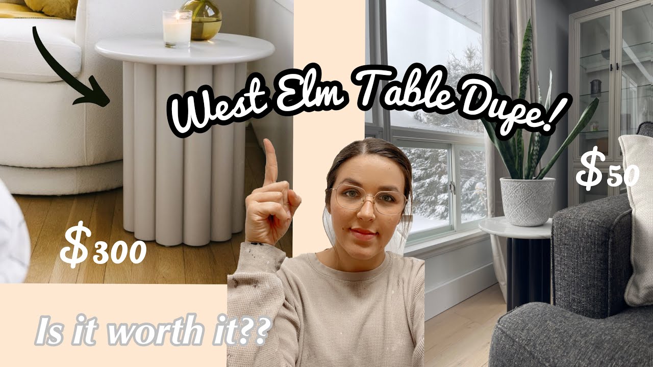 WEST ELM Side Table dupe! | DECORATING ON A BUDGET | FurnitureFlipBySarah