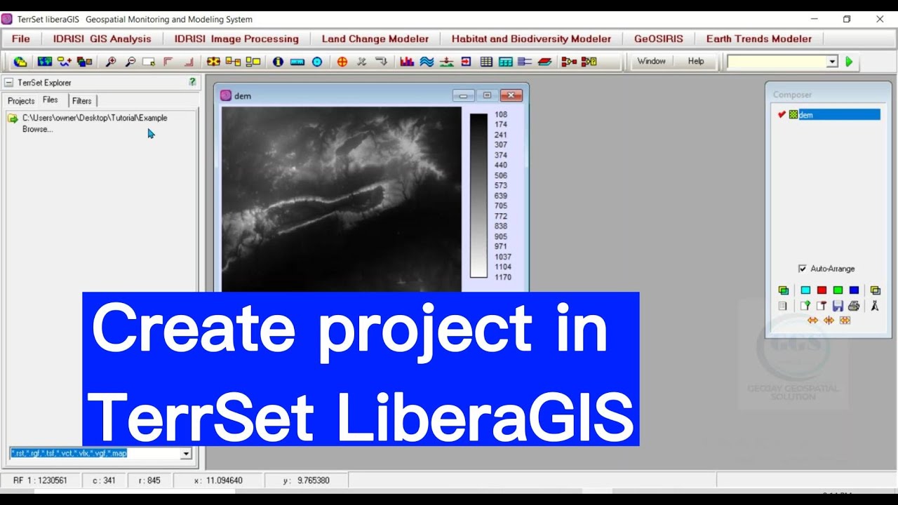 Как создать проект в TerrSet LiberaGIS #clarkuniversity