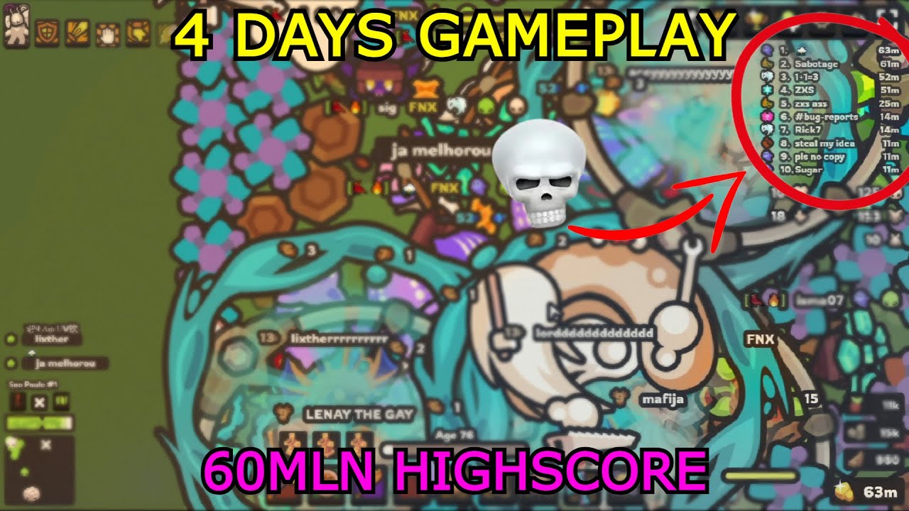 [TAMING.IO] HOW TO LEECH 60MLN HIGHSCORE AT FNX BASE!