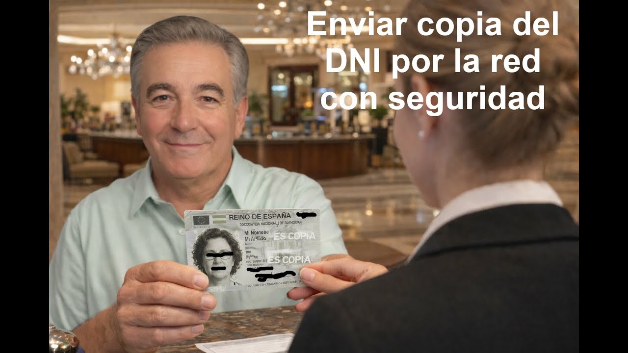 Cómo enviar copia de DNI por la red con seguridad.