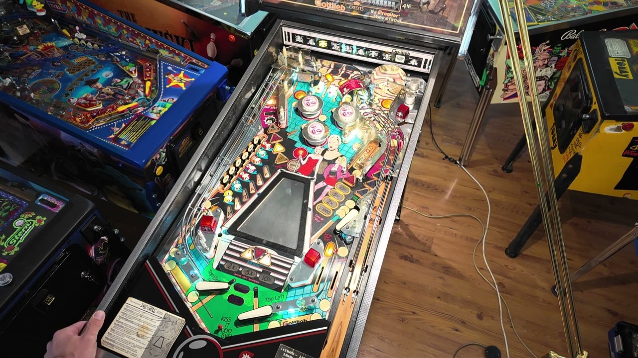 #143 Flipper Bad Girls, gameplay, Pinball Gottlieb Automat